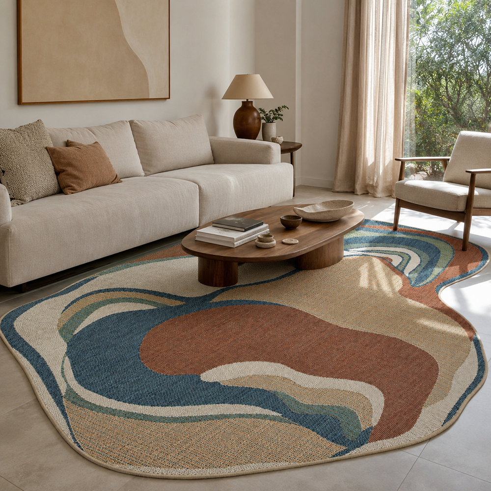 Tapete Orgânico para Sala Egípcio Bellagio Bari Sisal Sintético 2,40m x 3,00m