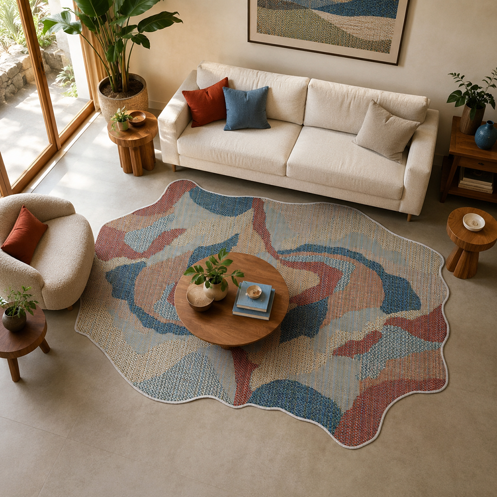 Tapete Orgânico para Sala Egípcio Bellagio Melfi Sisal Sintético 2,00m x 2,50m