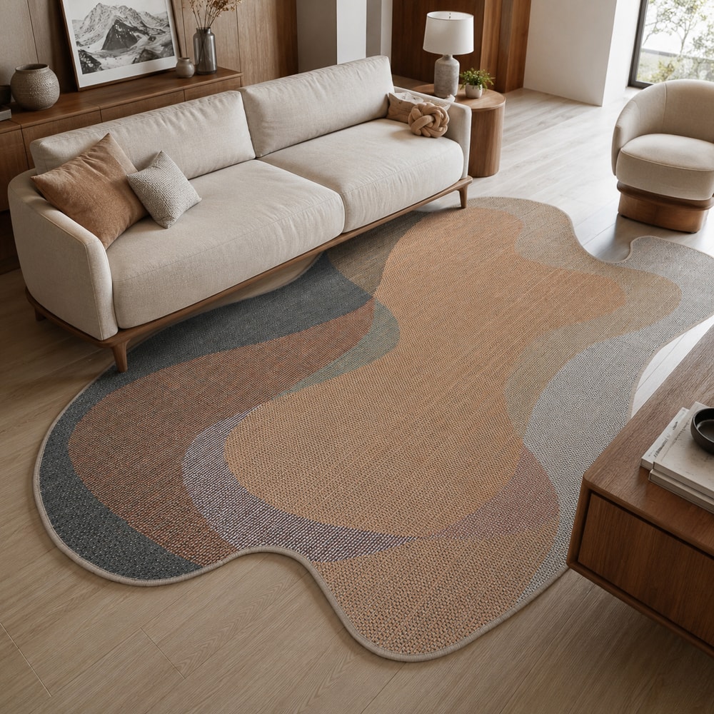 Tapete Orgânico para Sala Egípcio Bellagio Pienza Sisal Sintético 1,40m x 2,00m