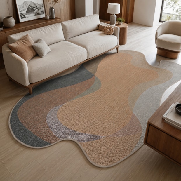 Tapete Orgânico para Sala Egípcio Bellagio Pienza Sisal Sintético 1,40m x 2,00m