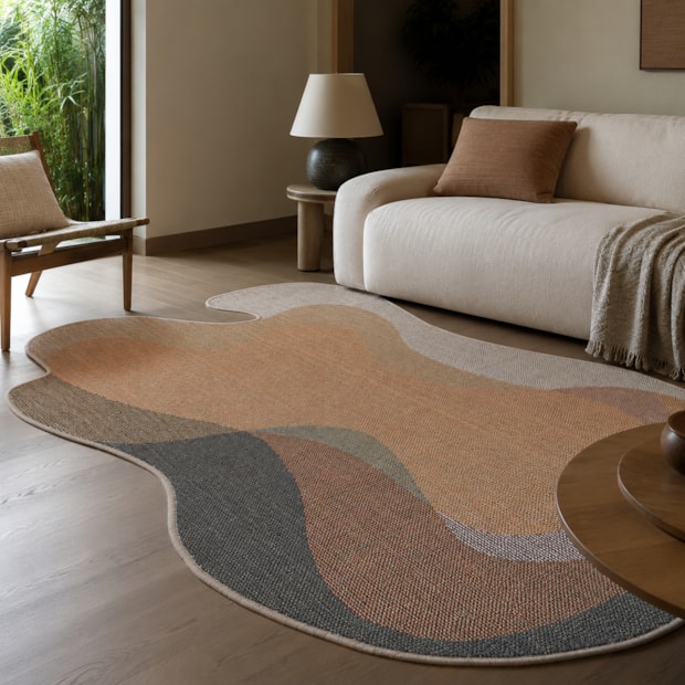 Tapete Orgânico para Sala Egípcio Bellagio Pienza Sisal Sintético 1,40m x 2,00m
