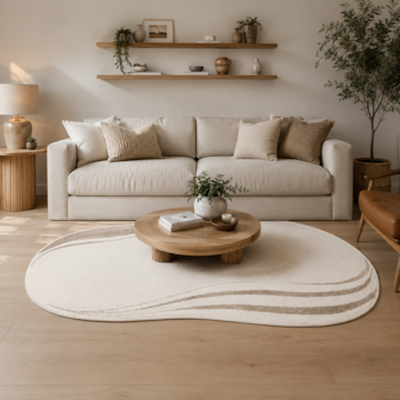 Tapete Orgânico para Sala Egípcio Belvedere Lis 1,40m x 2,00m