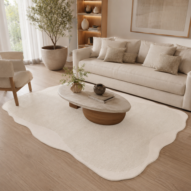 Tapete Orgânico para Sala Egípcio Belvedere Olin 1,40m x 2,00m