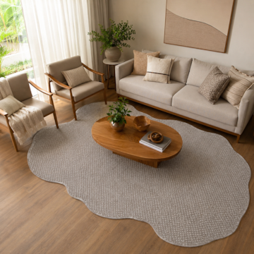 Tapete Orgânico para Sala Egípcio Loreto Sisal Sintético 1,40m x 2,00m