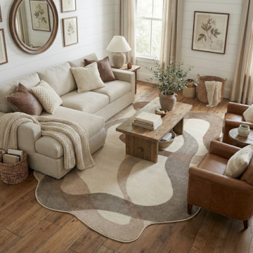 Tapete Orgânico para Sala Egípcio Portari Lucca 2,00m x 2,50m