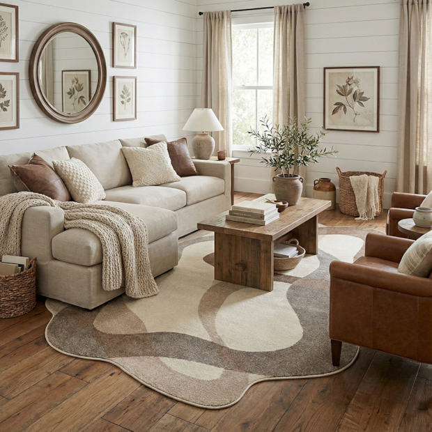 Tapete Orgânico para Sala Egípcio Portari Lucca 2,00m x 2,50m