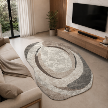 Tapete Orgânico para Sala Egípcio Portari Tessa 2,40m x 3,00m
