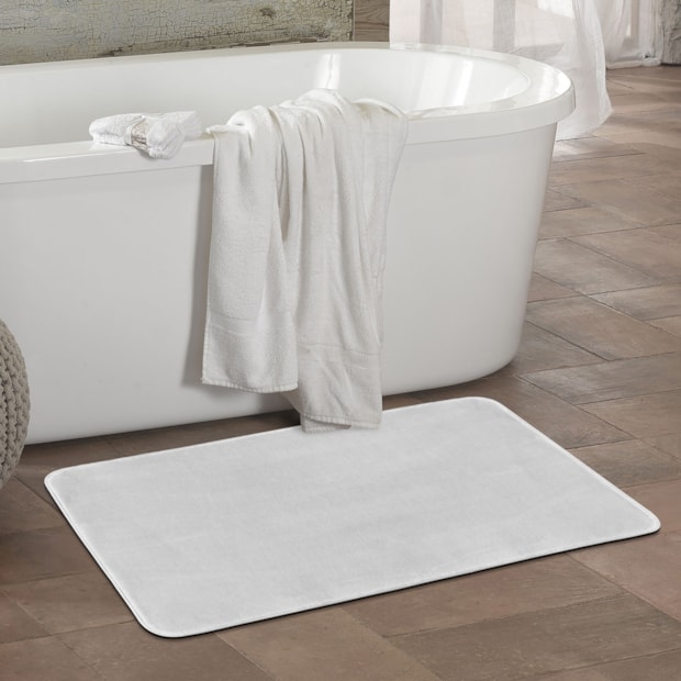 Tapete para Banheiro Flannel com Base Antiderrapante 45cm x 65cm