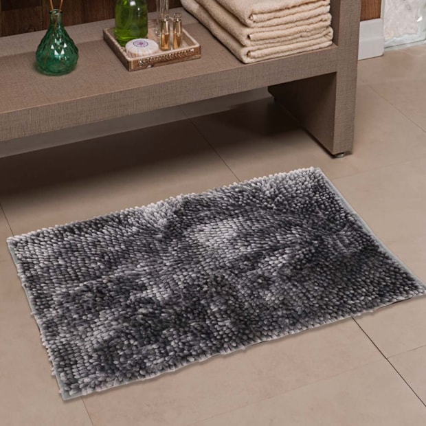 Tapete para Banheiro Shaggy Prime Antiderrapante 40cm x 60cm