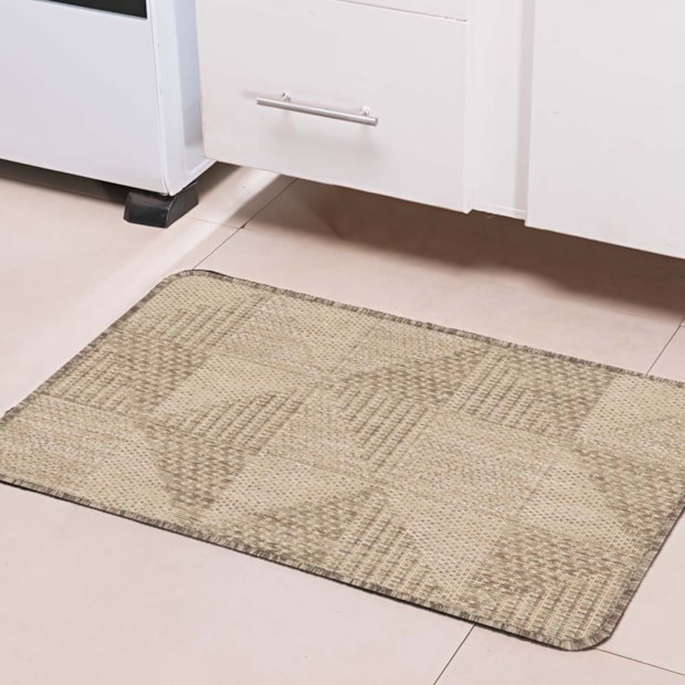 Tapete Para Cozinha Flex Geométrico 004 Antiderrapante 45cm x 67cm