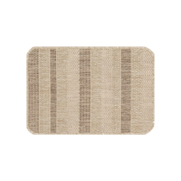 Tapete Para Cozinha Flex Listrado Bege 001 Antiderrapante 45cm x 67cm