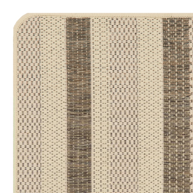 Tapete Para Cozinha Flex Listrado Bege 002 Antiderrapante 45cm x 67cm
