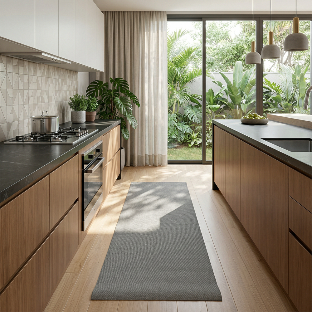 Tapete para Cozinha Passadeira Antiderrapante Ibiza Impermeável 100% PVC 65cm x 2,00m