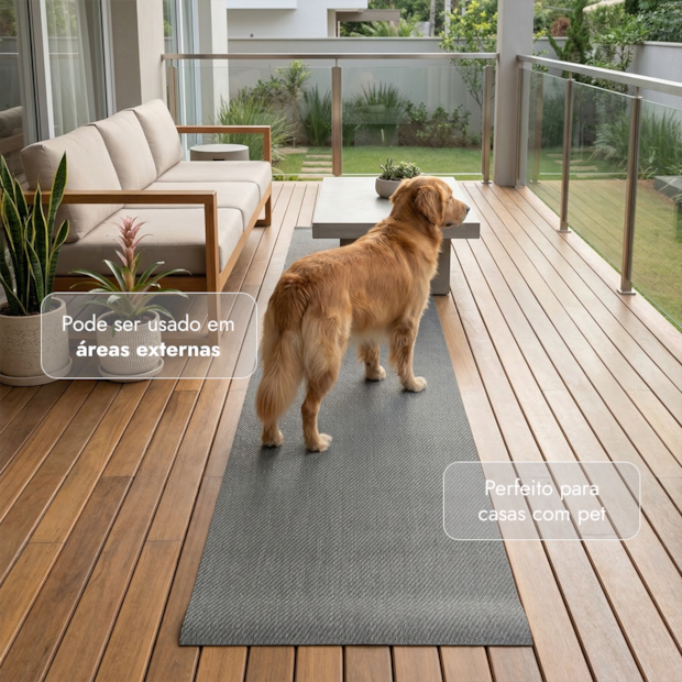 Tapete para Cozinha Passadeira Antiderrapante Ibiza Impermeável 100% PVC 65cm x 2,00m