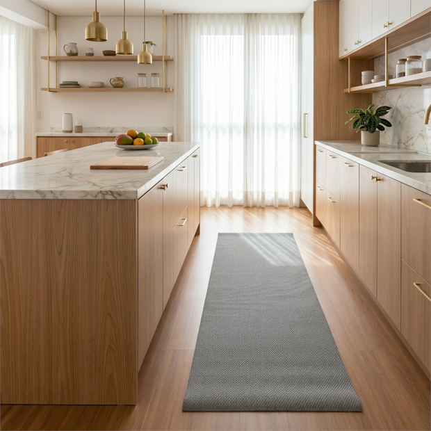 Tapete para Cozinha Passadeira Antiderrapante Ibiza Impermeável 100% PVC 65cm x 2,00m