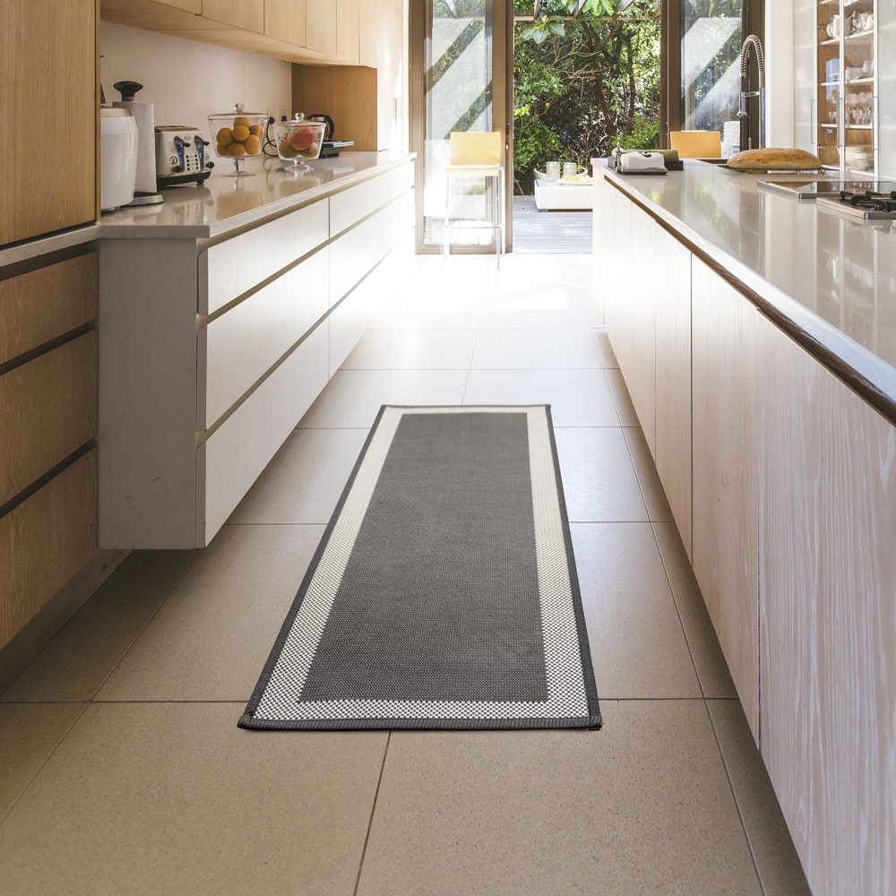 Tapete para cozinha Passadeira Antiderrapante Kacyumara Square 50cm x 1,80m