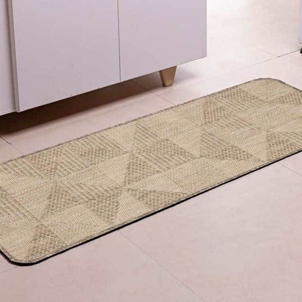 Tapete para Cozinha Passadeira Flex Geométrico 004 Antiderrapante 50cm x 1,80cm