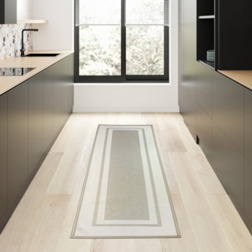 Tapete Para Cozinha / Passadeira Jacquard Munique Antiderrapante 45cm x 1,80m