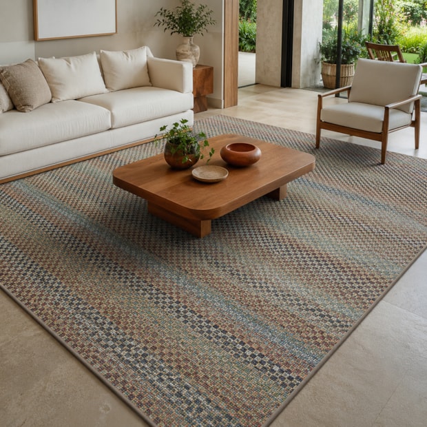 Tapete para Sala Egípcio Bellagio Asolo Sisal Sintético 2,40m x 3,00m