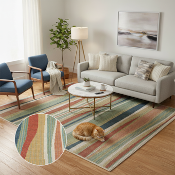 Tapete para Sala Egípcio Bellagio Tropea Sisal Sintético 2,00m x 2,50m