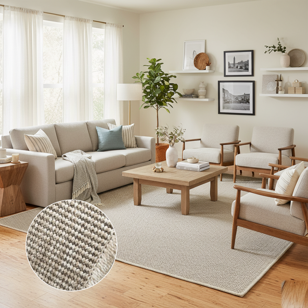 Tapete para Sala Egípcio Loreto Sisal Sintético 1,40m x 2,00m