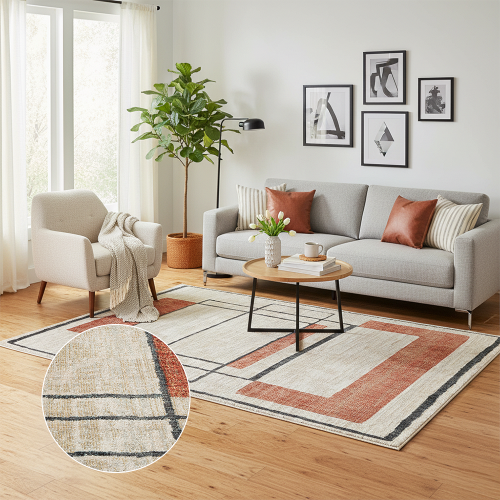 Tapete para Sala Egípcio Milano Atrani 1,40m x 2,00m