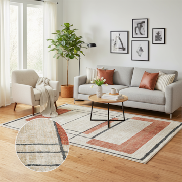 Tapete para Sala Egípcio Milano Atrani 1,40m x 2,00m