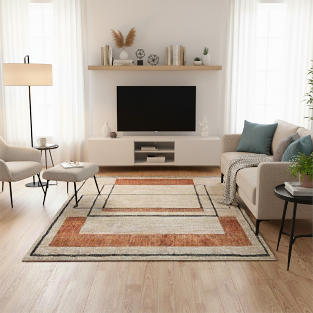 Tapete para Sala Egípcio Milano Atrani 1,40m x 2,00m
