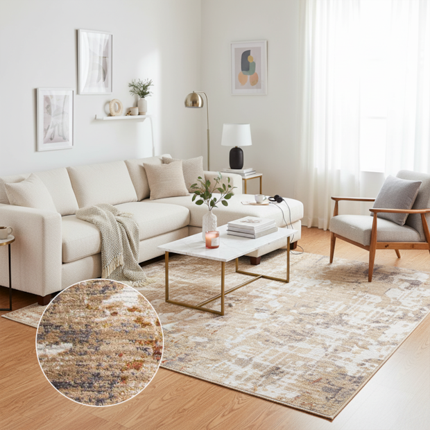 Tapete para Sala Egípcio Noto Tera 1,40m x 2,00m