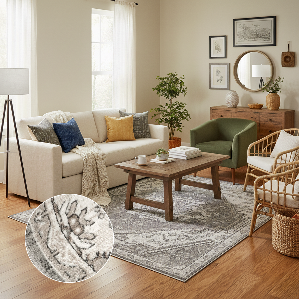 Tapete para Sala Egípcio Spello Palermo 2,40m x 3,00m