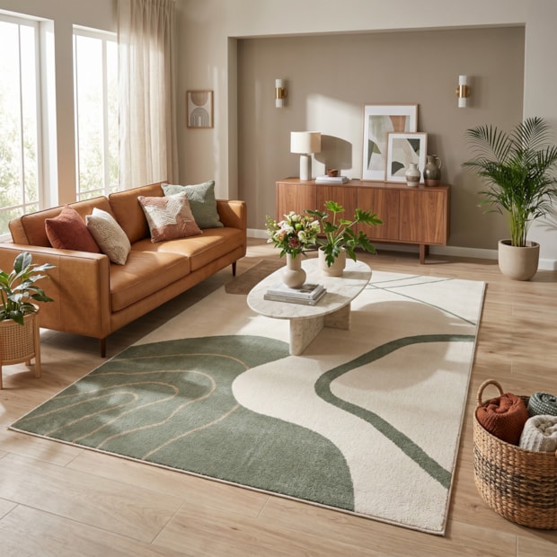 Tapete para Sala Egípcio Toscana Trevo 1,40m x 2,00m