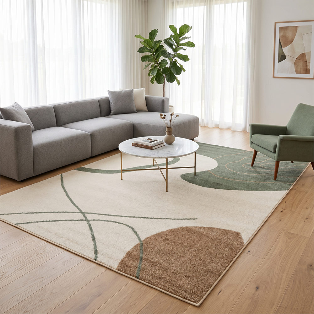 Tapete para Sala Egípcio Toscana Trevo 2,40m x 3,00m