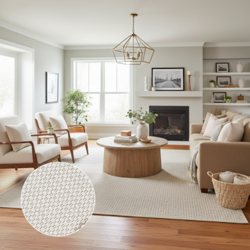 Tapete para Sala Egípcio Tremiti Sisal Sintético 1,40m x 2,00m