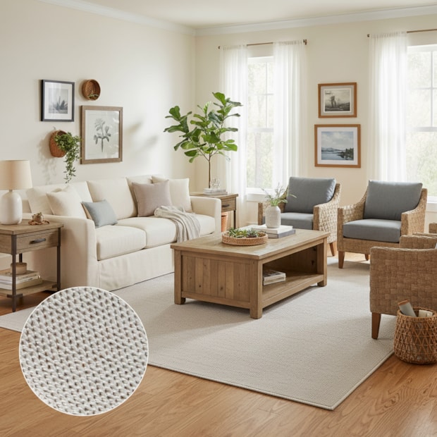 Tapete para Sala Egípcio Tremiti Sisal Sintético 2,40m x 3,00m