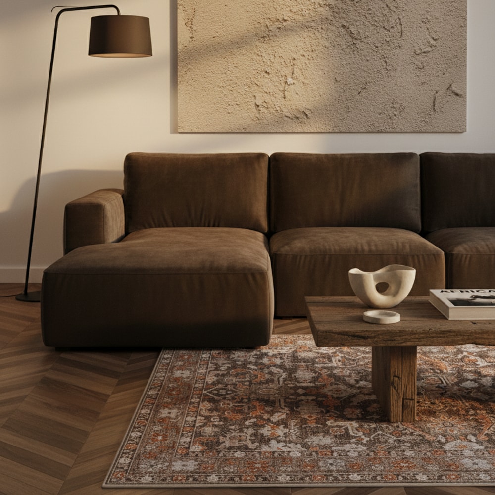 Tapete para Sala Gaudi Clássico Aveludado Antiderrapante 1,40m x 2,00m