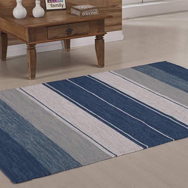 Tapete para Sala Indiano Kilim Basar 100% Algodão 1,40m x 2,00m