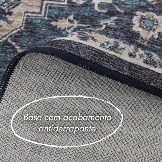 Tapete para Sala Miro Clássico Aveludado Antiderrapante 1,40m x 2,00m