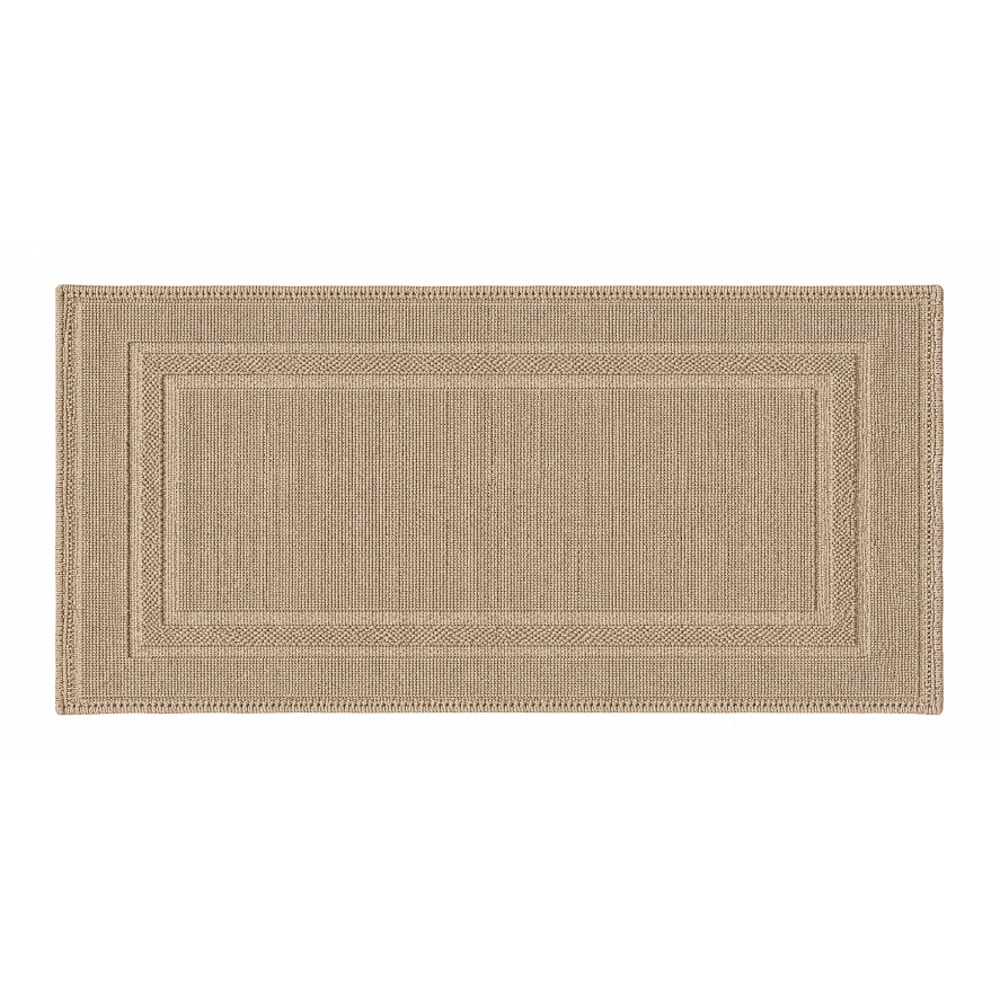 Tapete / Passadeira Delhi Moldura Antiderrapante 100% Algodão 55cm x 1,10m