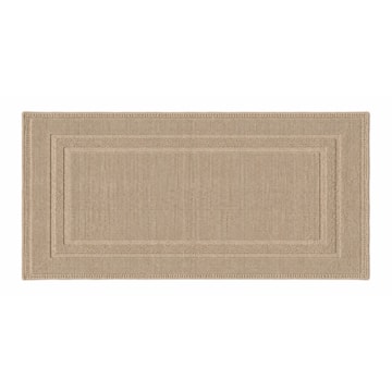 Tapete / Passadeira Delhi Moldura Antiderrapante 100% Algodão 55cm x 1,10m