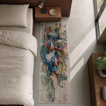 Tapete / Passadeira Egípcio Canvas Basquiat 70cm x 1,70m