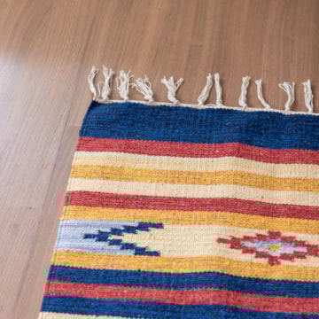 Tapete / Passadeira Indiano Kilim 100% Algodão 60cm x 1,80m