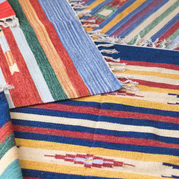 Tapete / Passadeira Indiano Kilim 100% Algodão 60cm x 1,80m