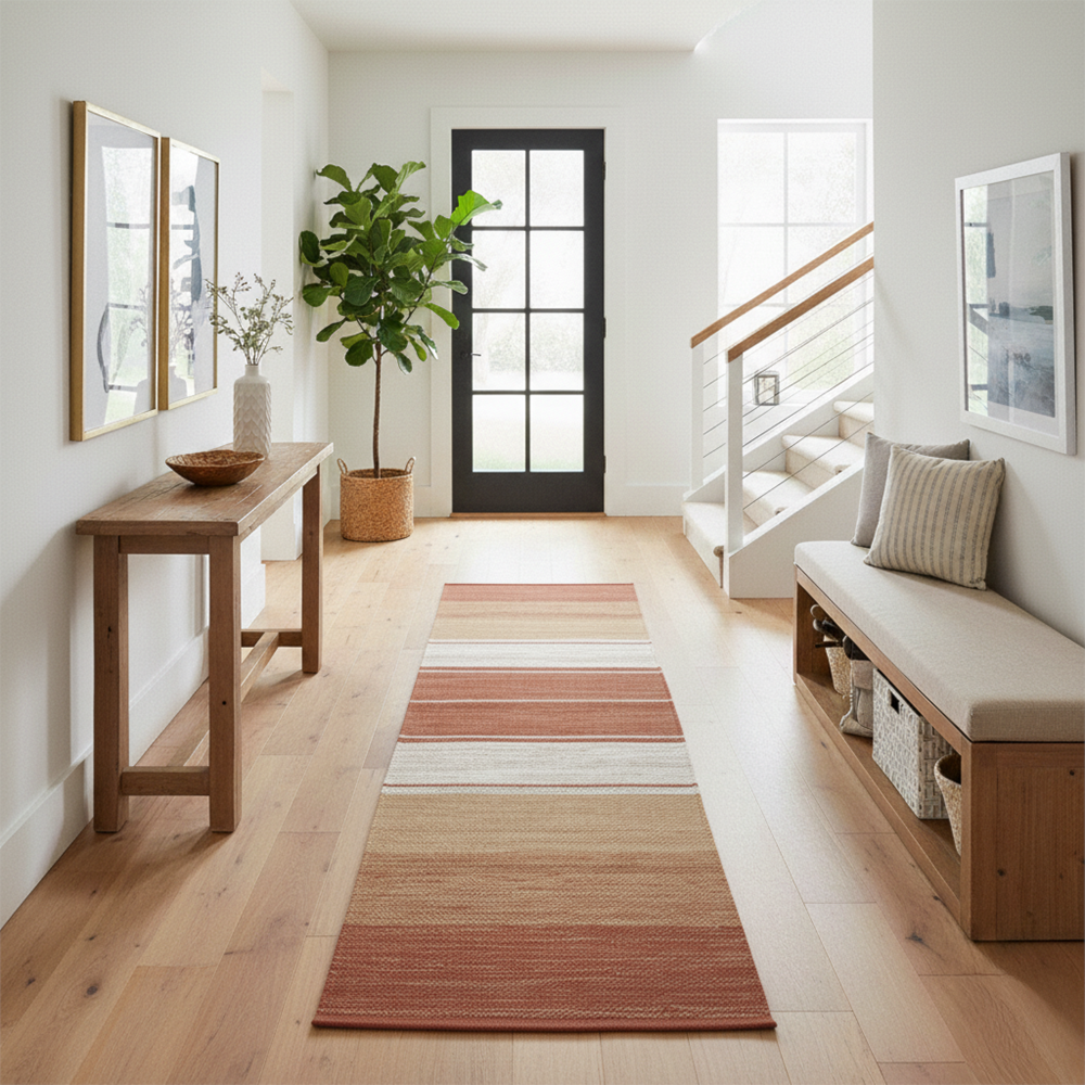 Tapete / Passadeira Indiano Kilim Basar 100% Algodão 60cm x 1,80m