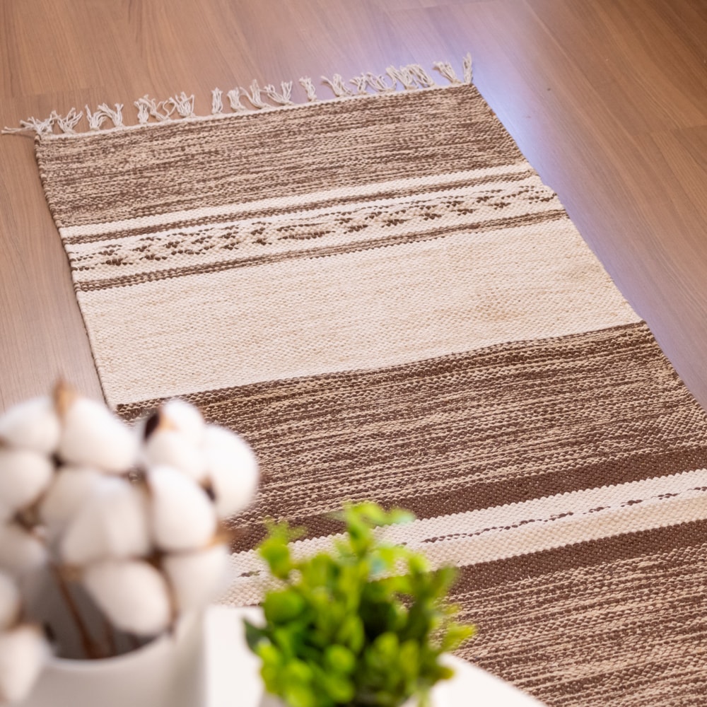 Tapete / Passadeira Indiano Kilim Raipur 100% Algodão 60cm x 1,80m