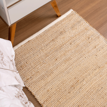 Tapete / Passadeira Juta Natural Smirna 60cm x 1,80m