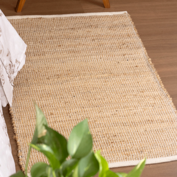 Tapete Passadeira Juta Natural Smirna 60cm x 90cm