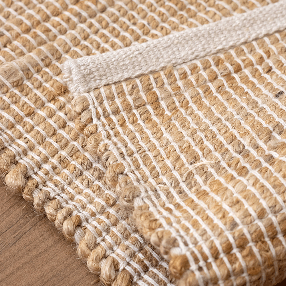Tapete Passadeira Juta Natural Smirna 60cm x 90cm