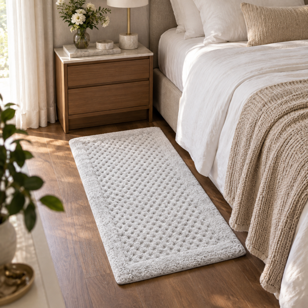 Tapete / Passadeira Kacyumara Dijon 100% Algodão Antiderrapante 60cm x 1,20m