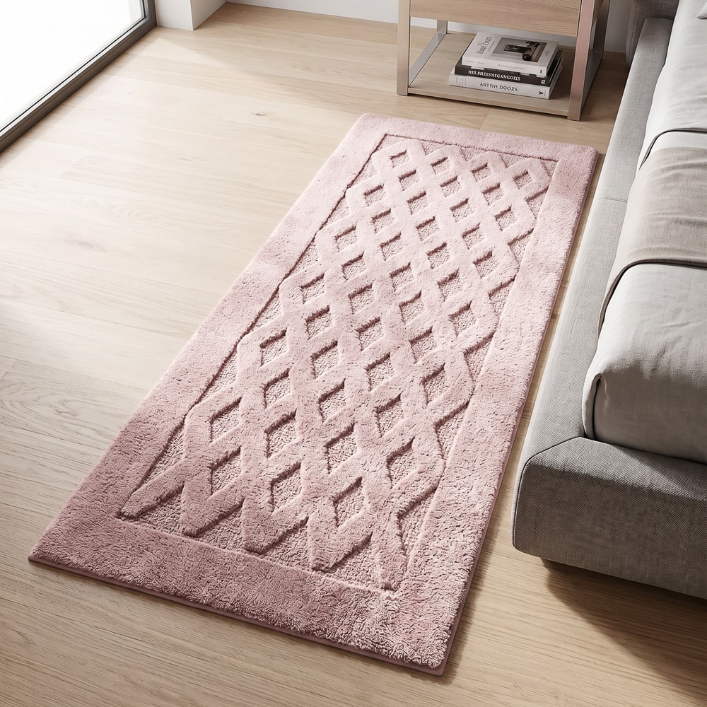 Tapete / Passadeira Kacyumara Lijor 100% Algodão Antiderrapante 60cm x 1,60m