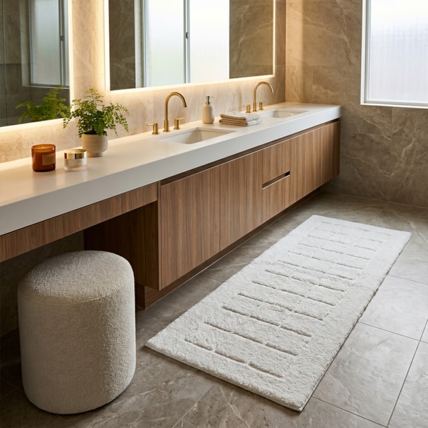 Tapete / Passadeira Kacyumara Persia 100% Algodão Antiderrapante 60cm x 1,60m